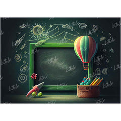 LB0734 Back to School Chalk Board Backdrop