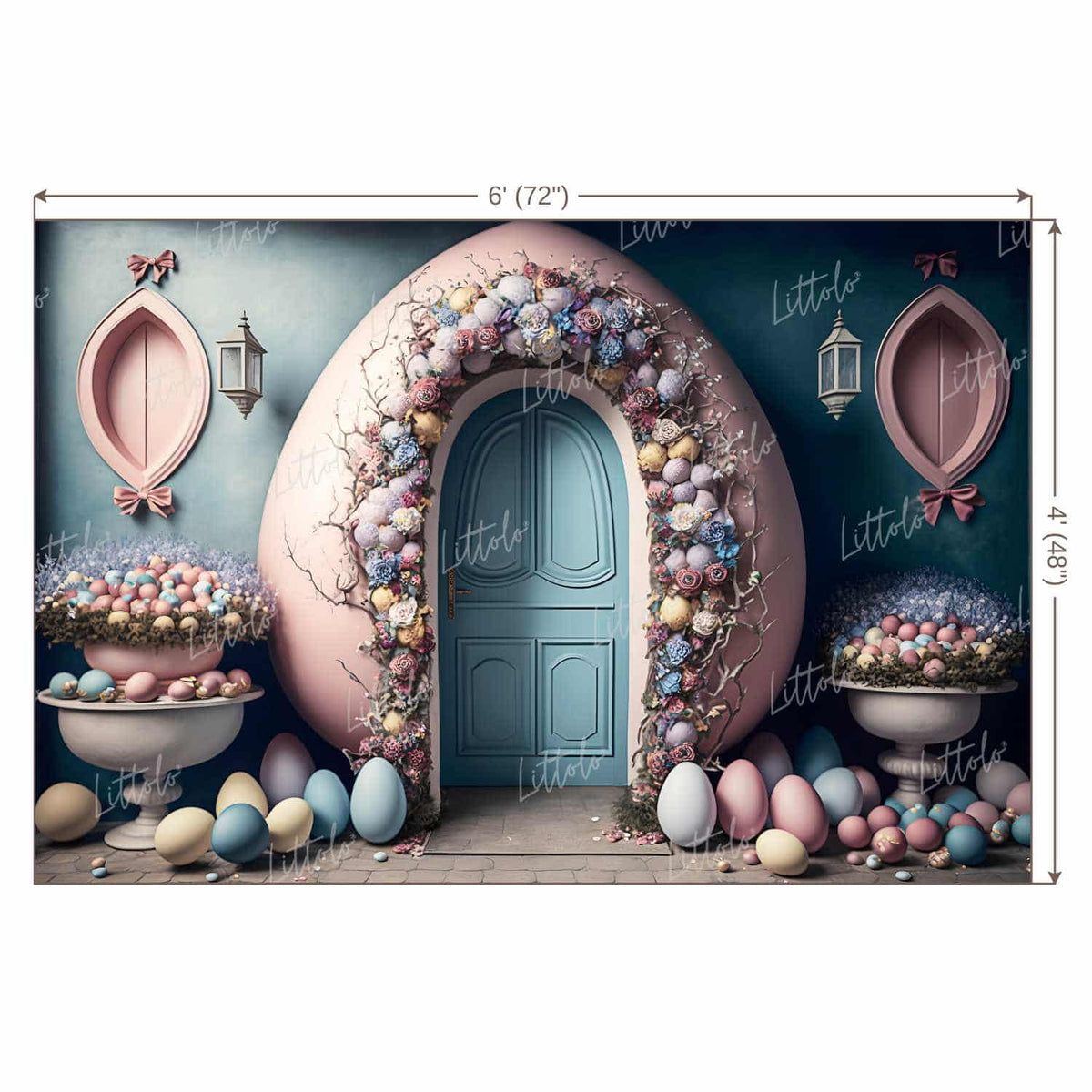 LB0736 Easter Theme Backdrop