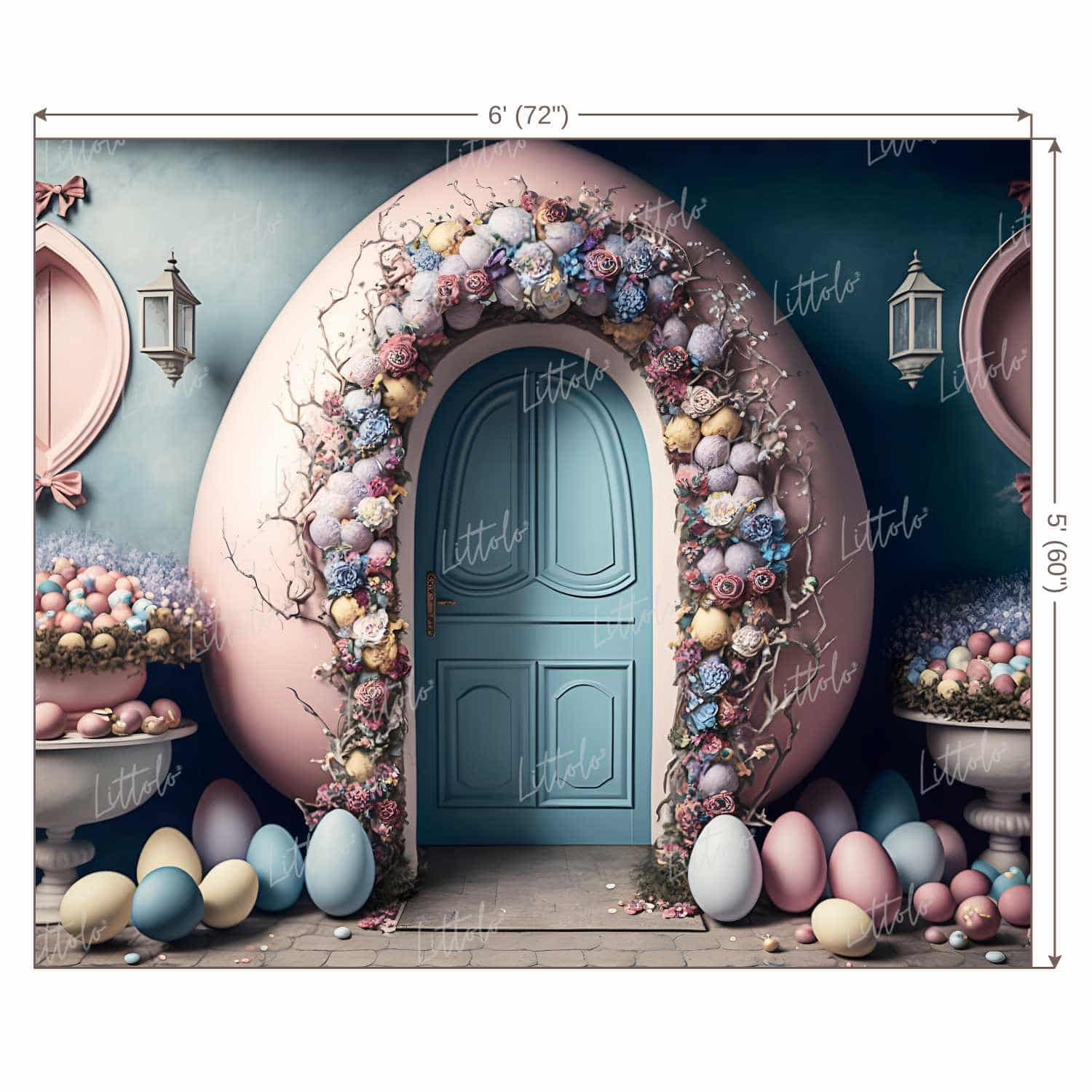 LB0736 Easter Theme Backdrop