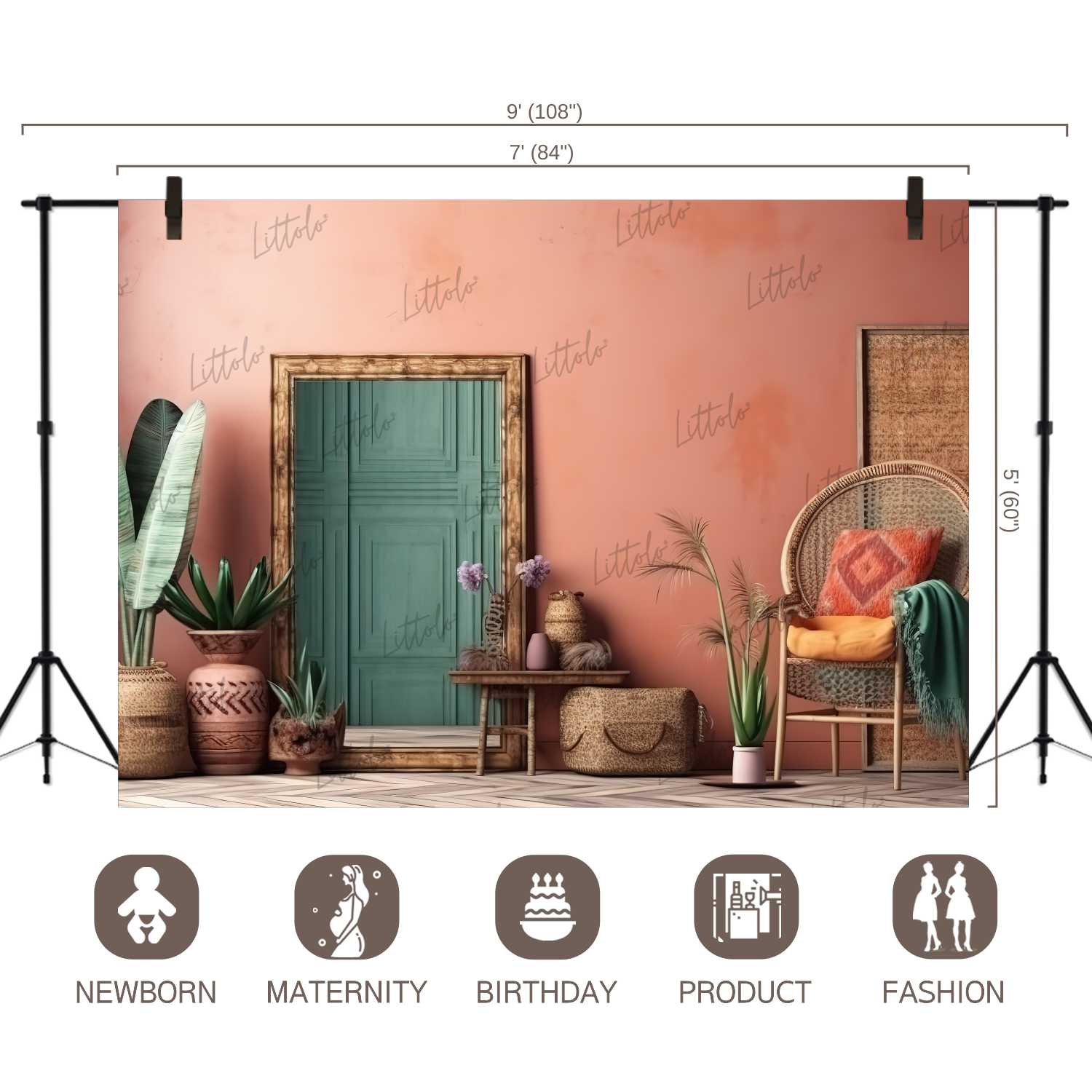 LB0738 Boho Backdrop