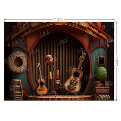 LB0739 Music Rockstar Backdrop