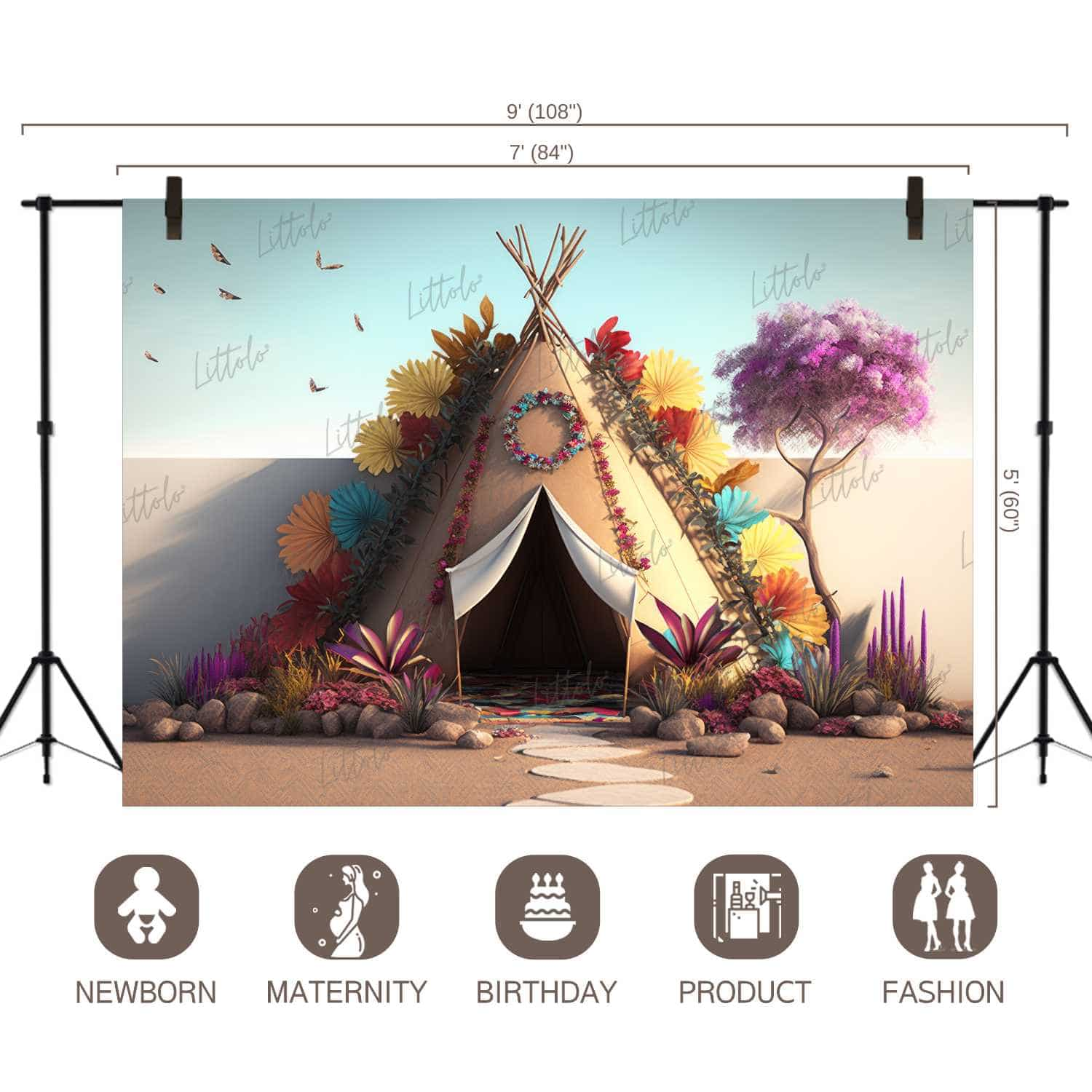 LB0752 Boho Backdrop