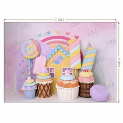 LB0767 Birthday Desert Decor Backdrop