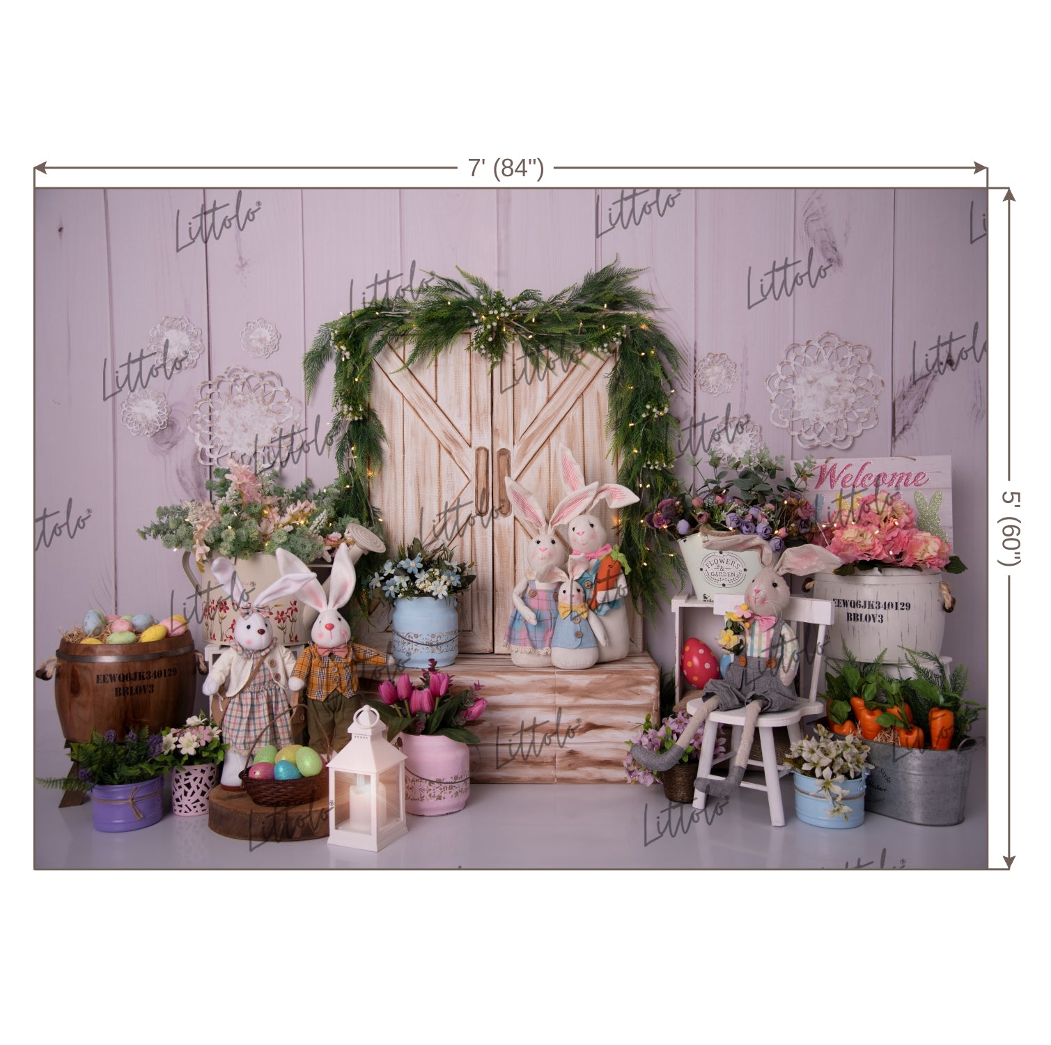 LB0781 Easter Doorway Backdrop