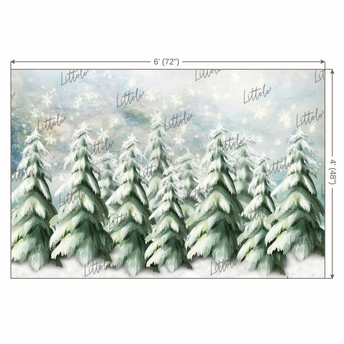 LB0790 Christmas Backdrop