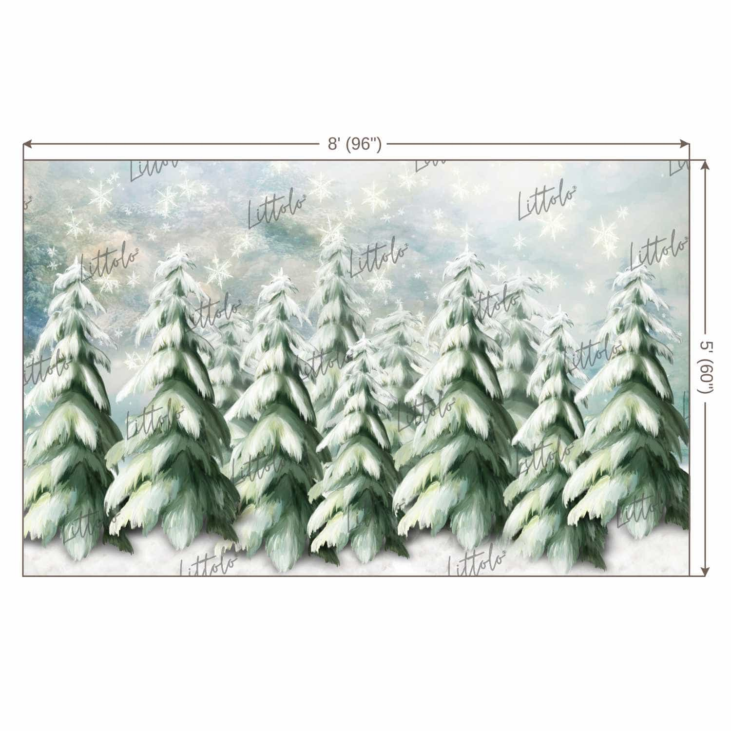 LB0790 Christmas Backdrop