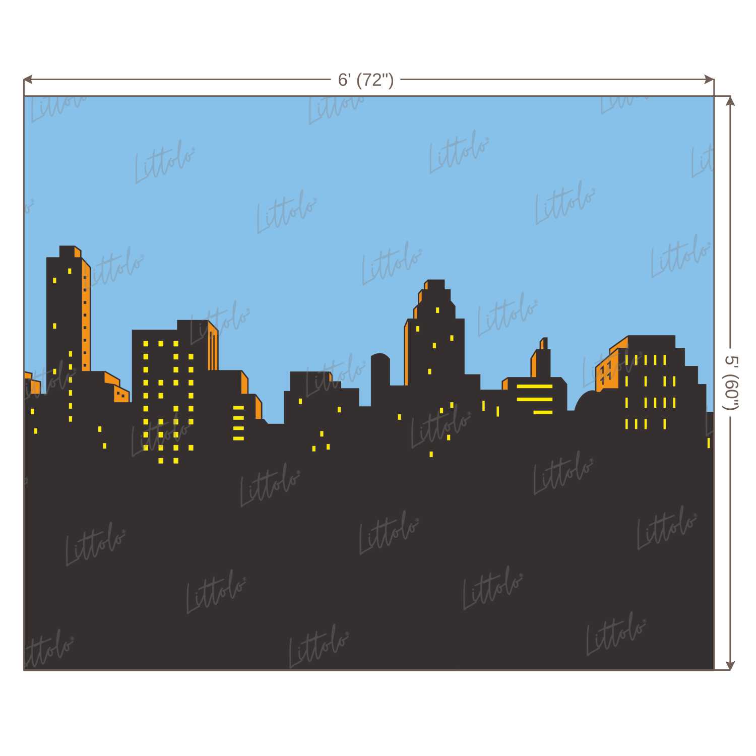 LB0796 Superhero Cartoon Backdrop