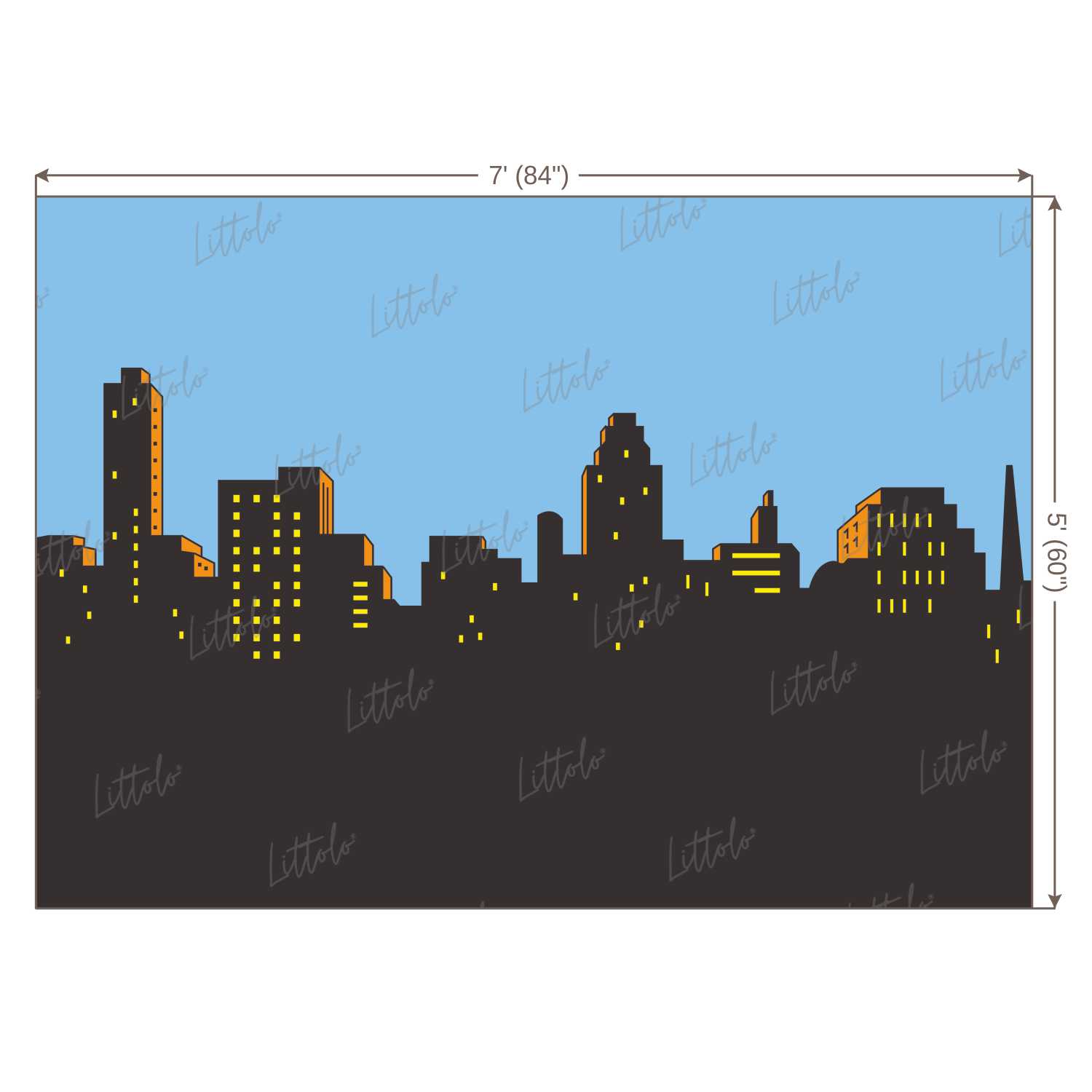 LB0796 Superhero Cartoon Backdrop