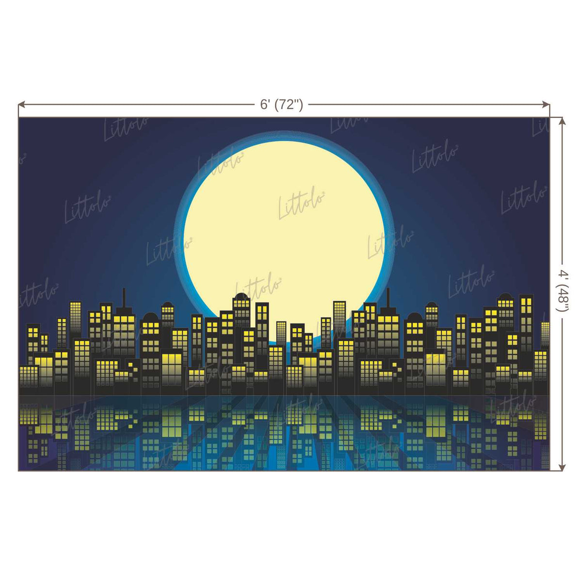 LB0797 Superhero Cartoon Backdrop