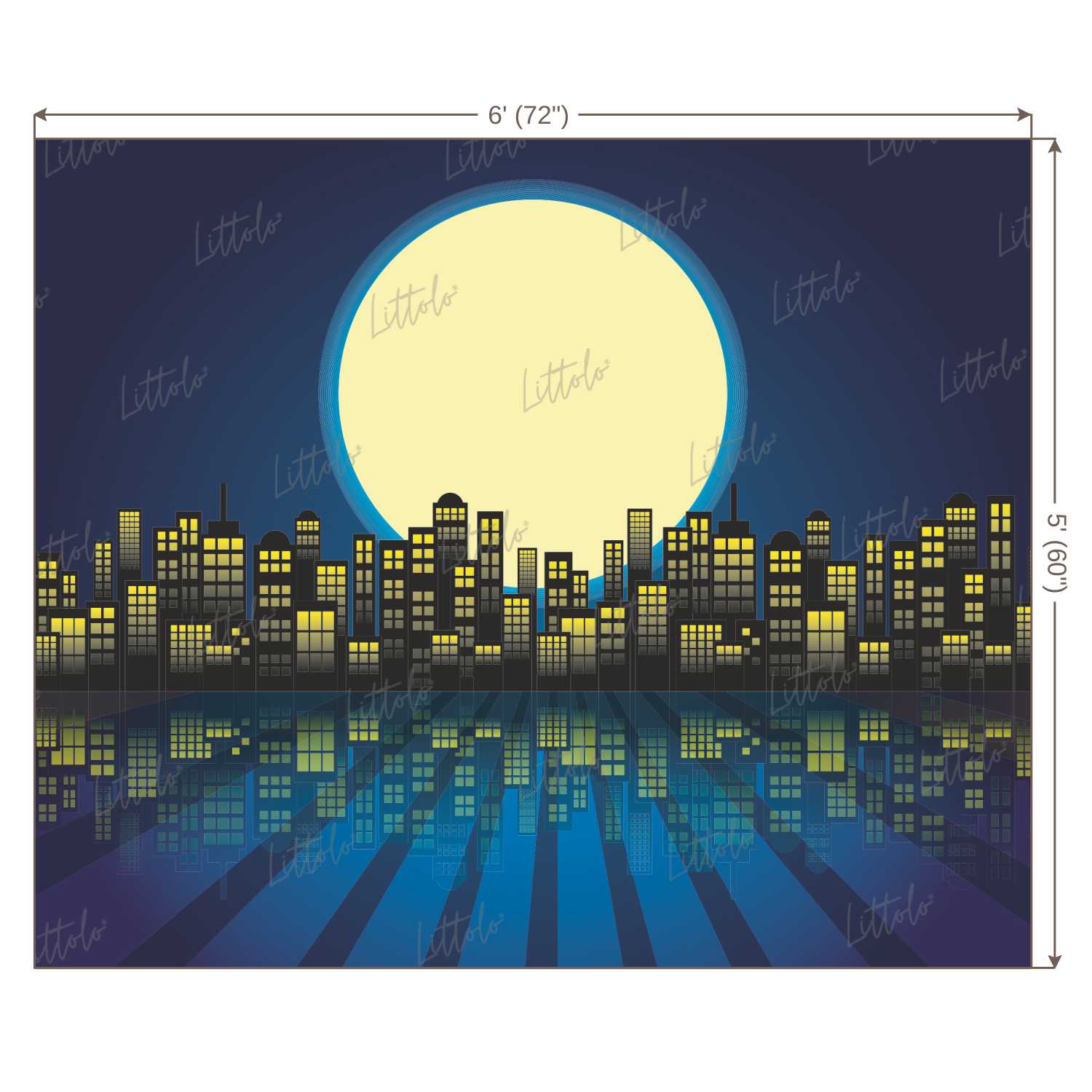 LB0797 Superhero Cartoon Backdrop