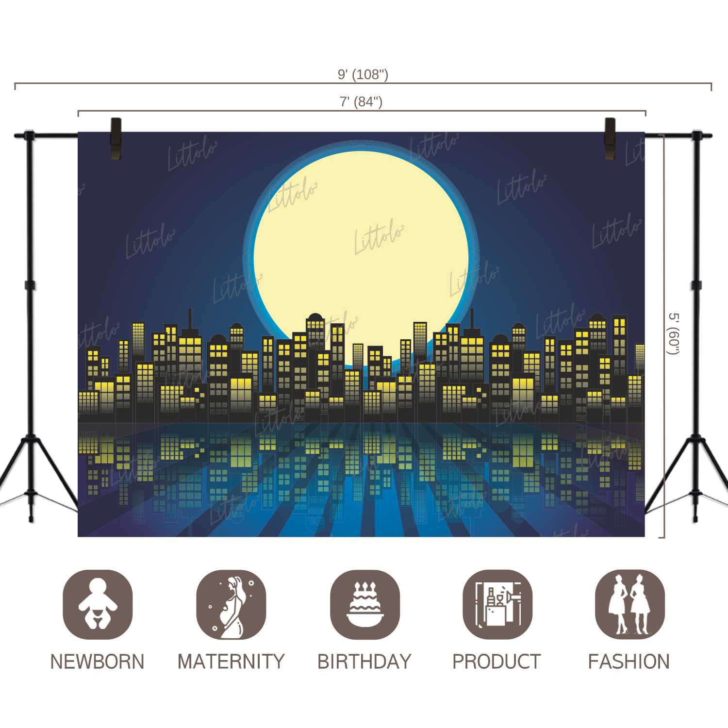 LB0797 Superhero Cartoon Backdrop