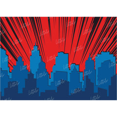 LB0798 Superhero Cartoon Backdrop