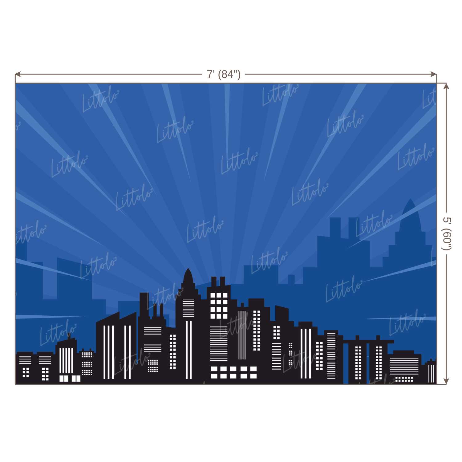 LB0801 Superhero Cartoon Backdrop