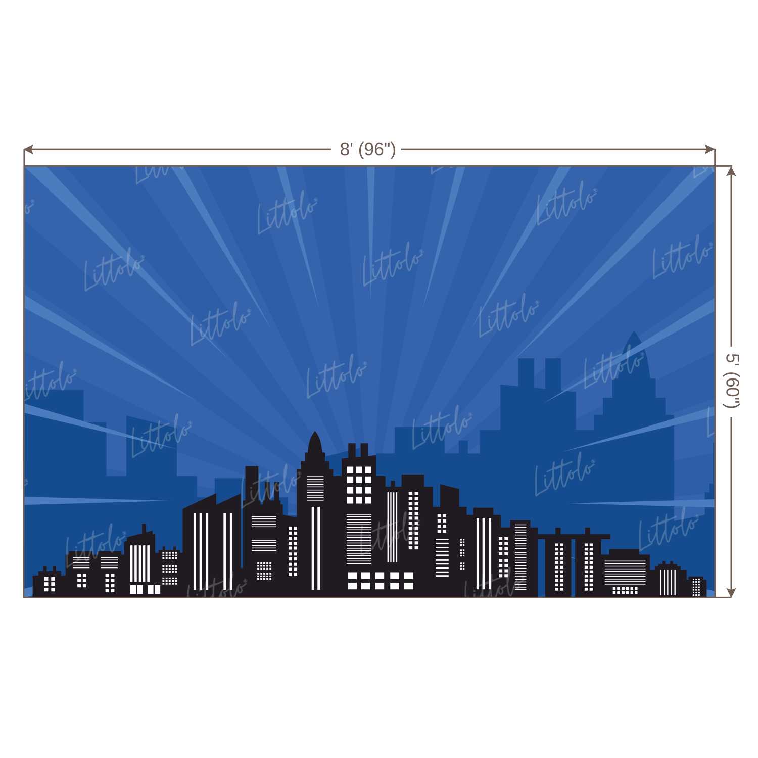 LB0801 Superhero Cartoon Backdrop