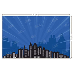 LB0801 Superhero Cartoon Backdrop