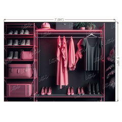 LB0804 Fashion Wardrobe Closet Backdrop