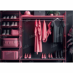 LB0804 Fashion Wardrobe Closet Backdrop