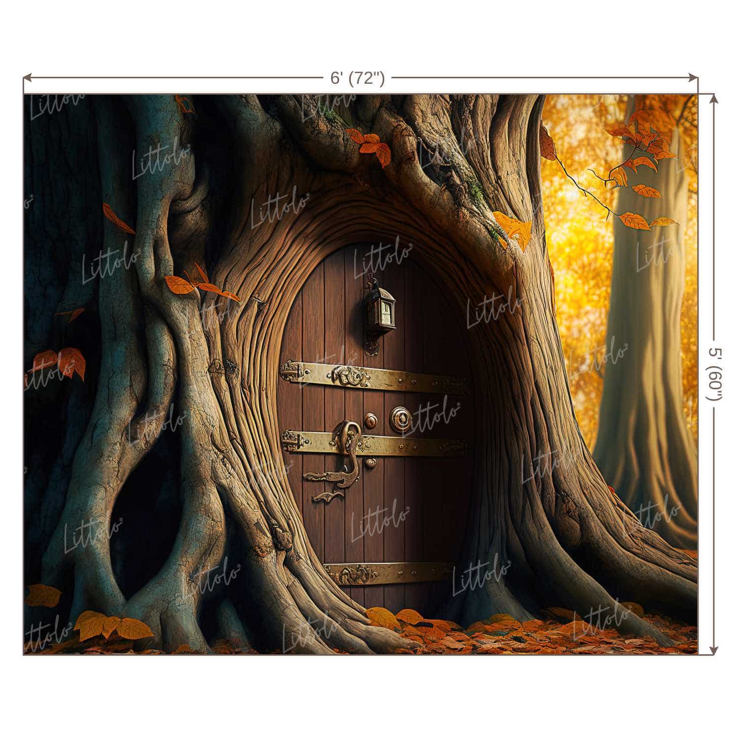 LB0807 Fantasy House Doorway Backdrop