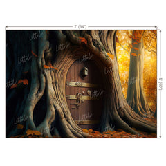 LB0807 Fantasy House Doorway Backdrop