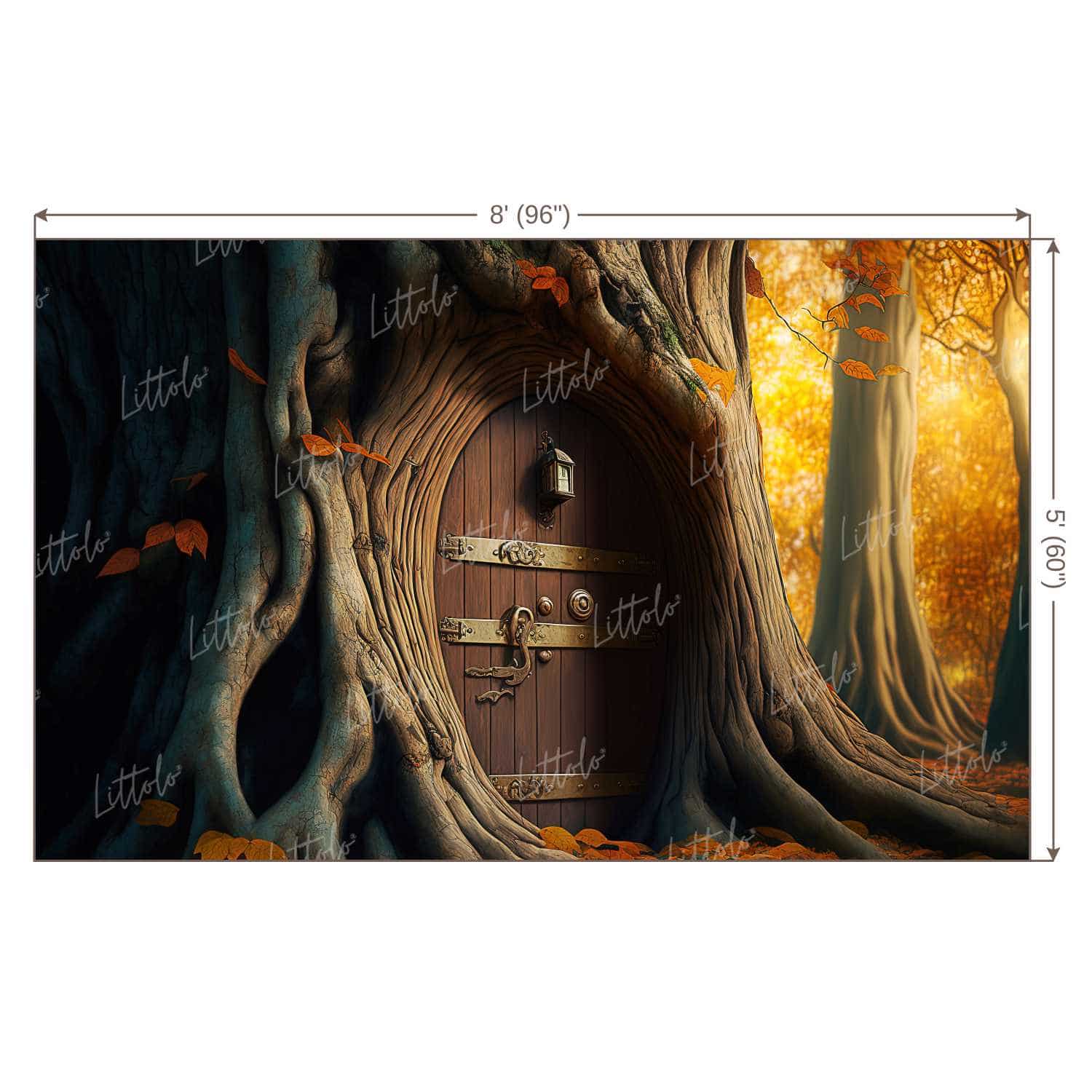 LB0807 Fantasy House Doorway Backdrop