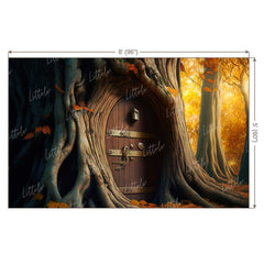 LB0807 Fantasy House Doorway Backdrop