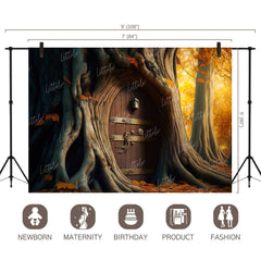 LB0807 Fantasy House Doorway Backdrop
