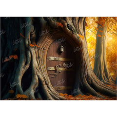 LB0807 Fantasy House Doorway Backdrop