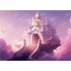 LB0813 Fairytale Princess Prince Castle Backdrop