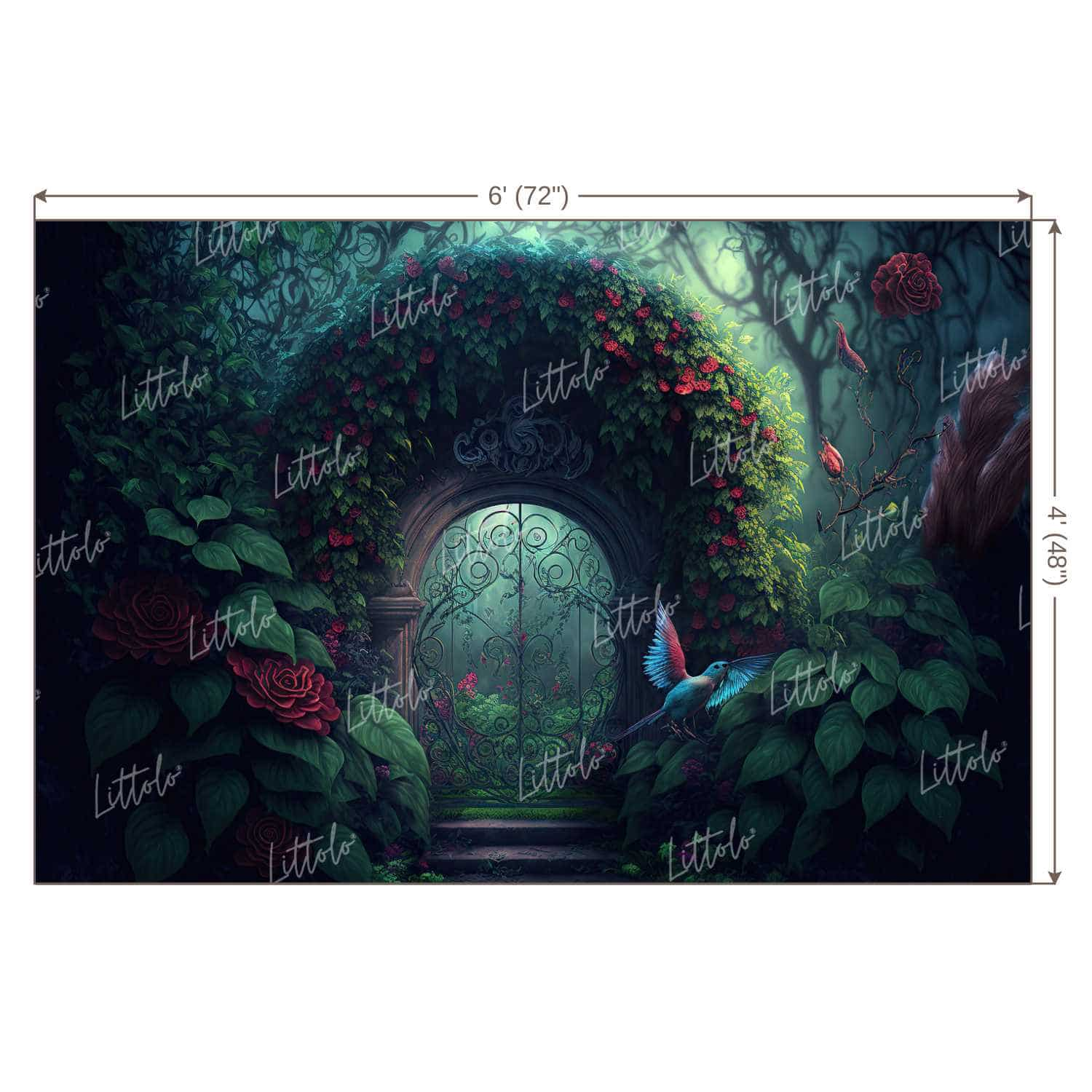 LB0817 Enchanted Doorway Backdrop