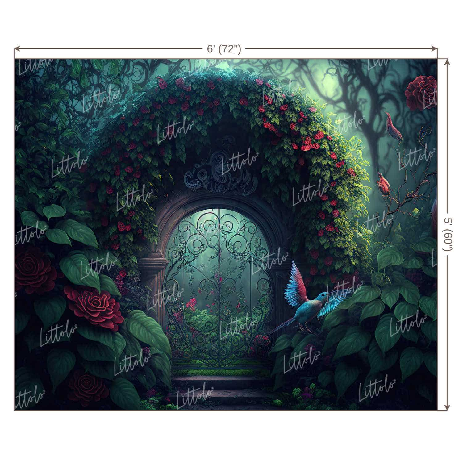 LB0817 Enchanted Doorway Backdrop