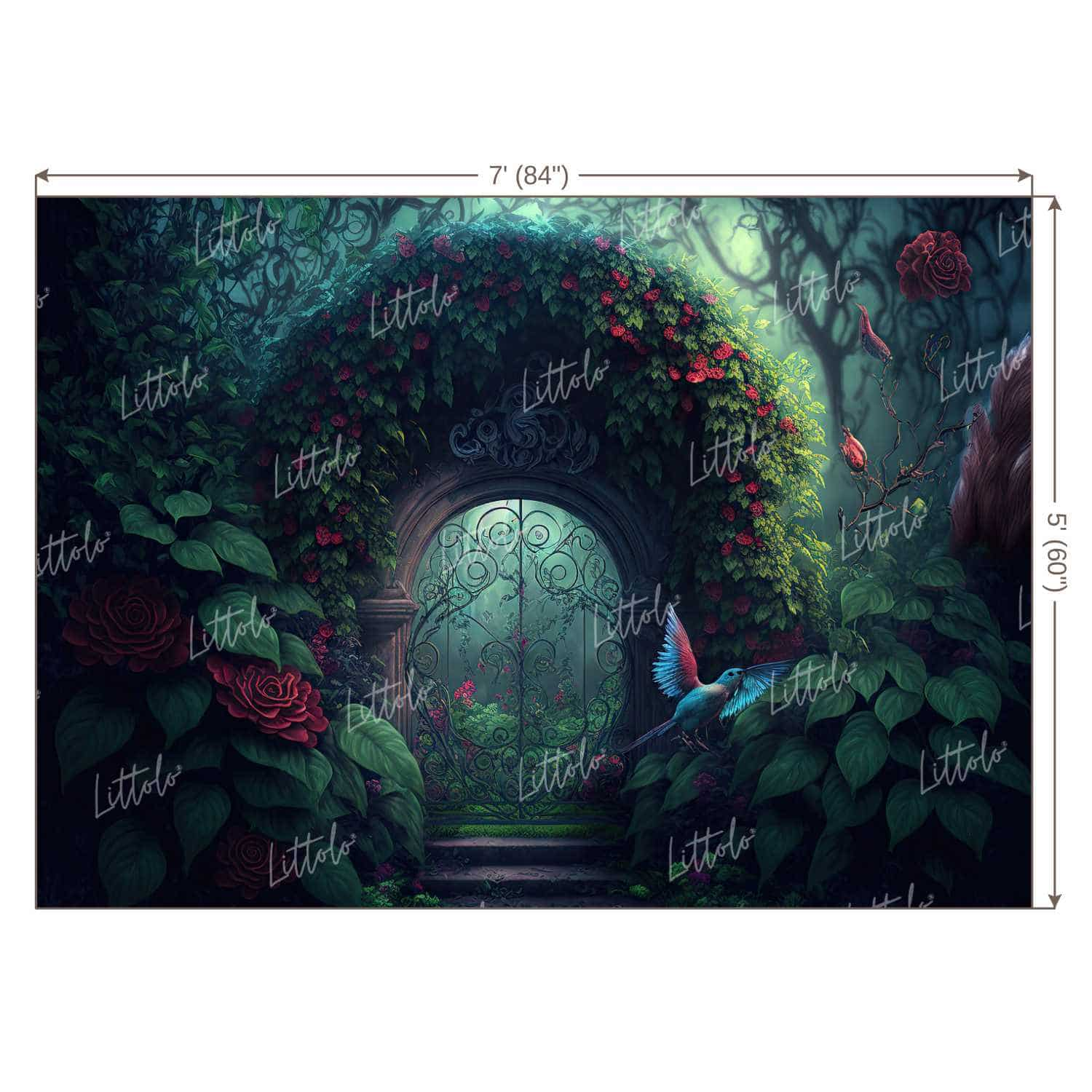 LB0817 Enchanted Doorway Backdrop