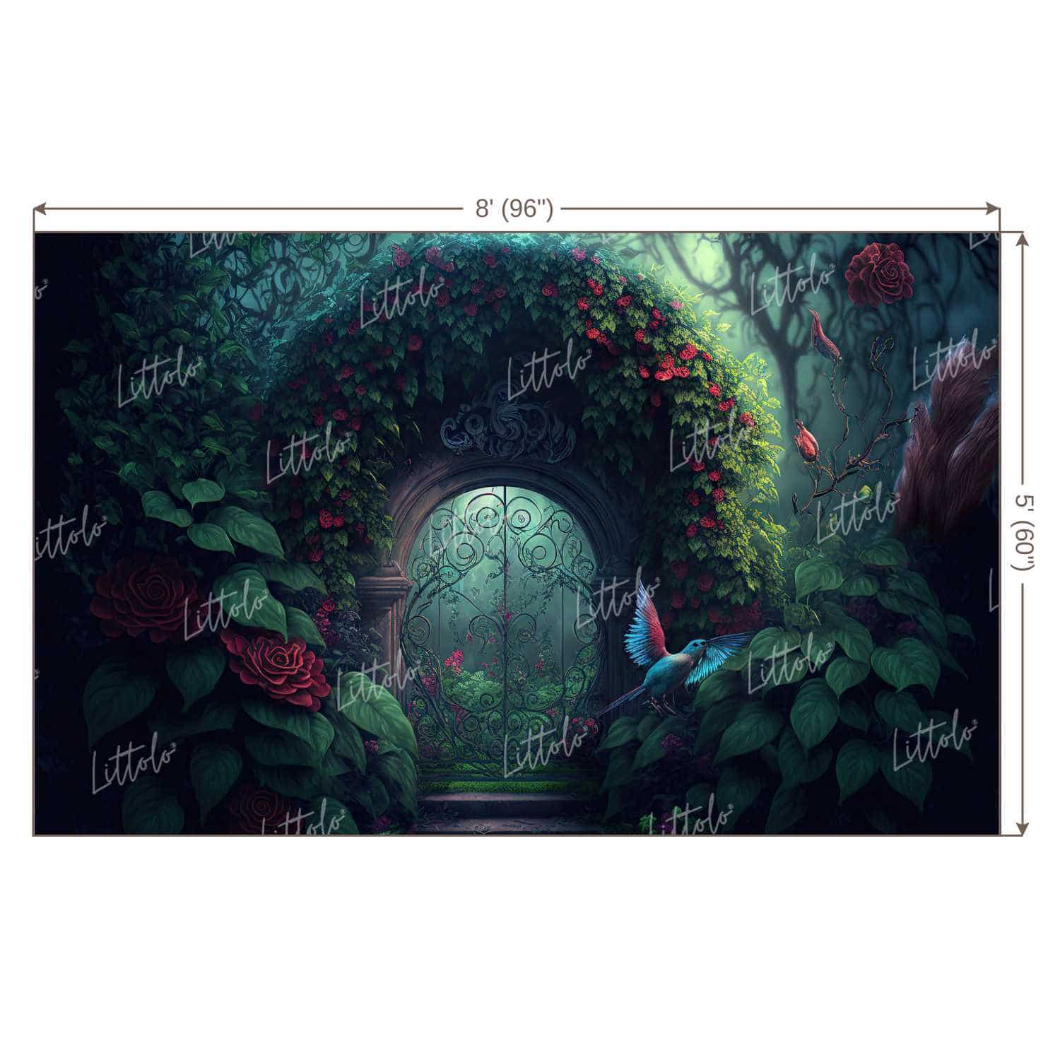 LB0817 Enchanted Doorway Backdrop