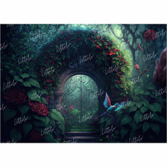 LB0817 Enchanted Doorway Backdrop