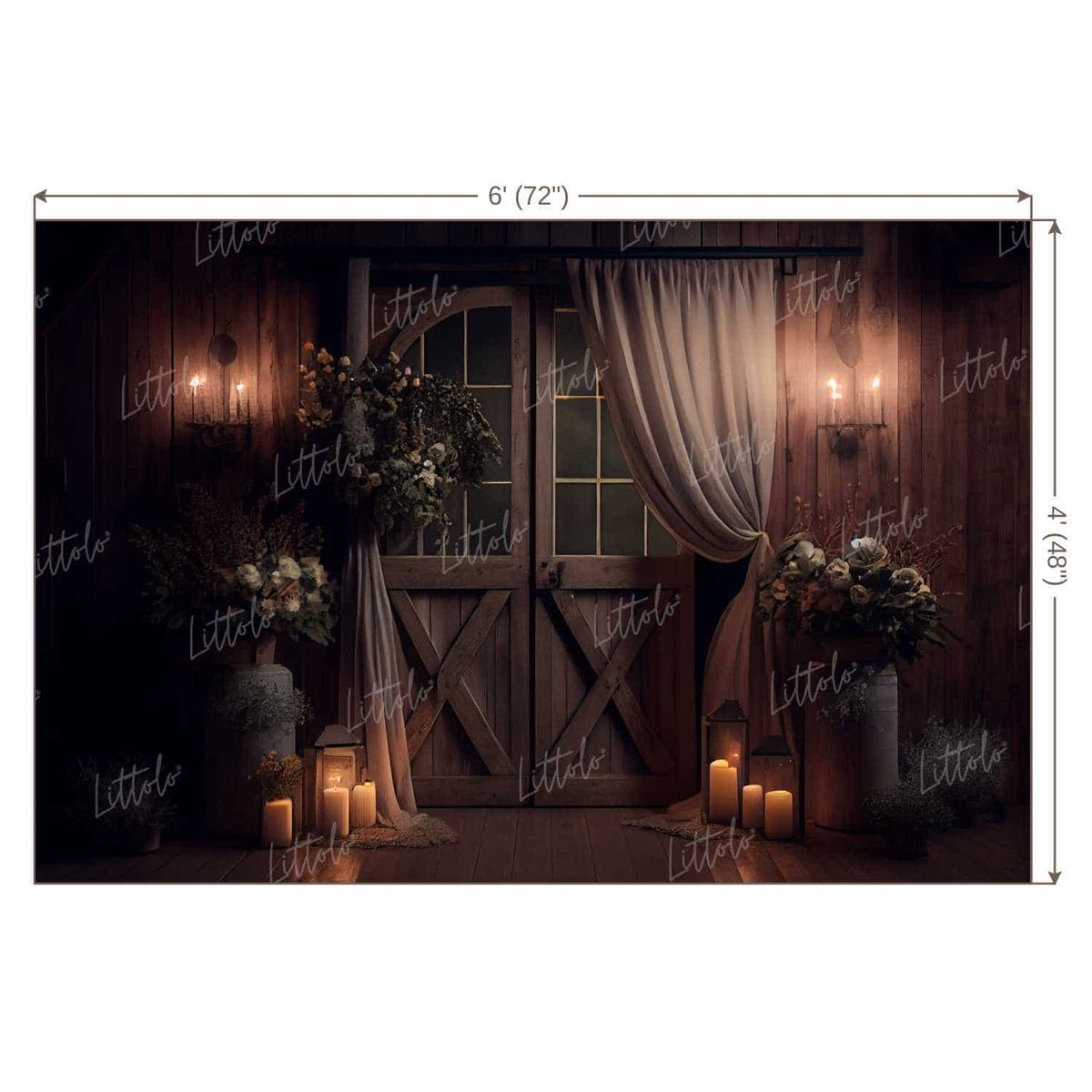 LB0818 Vintage Boho Backdrop