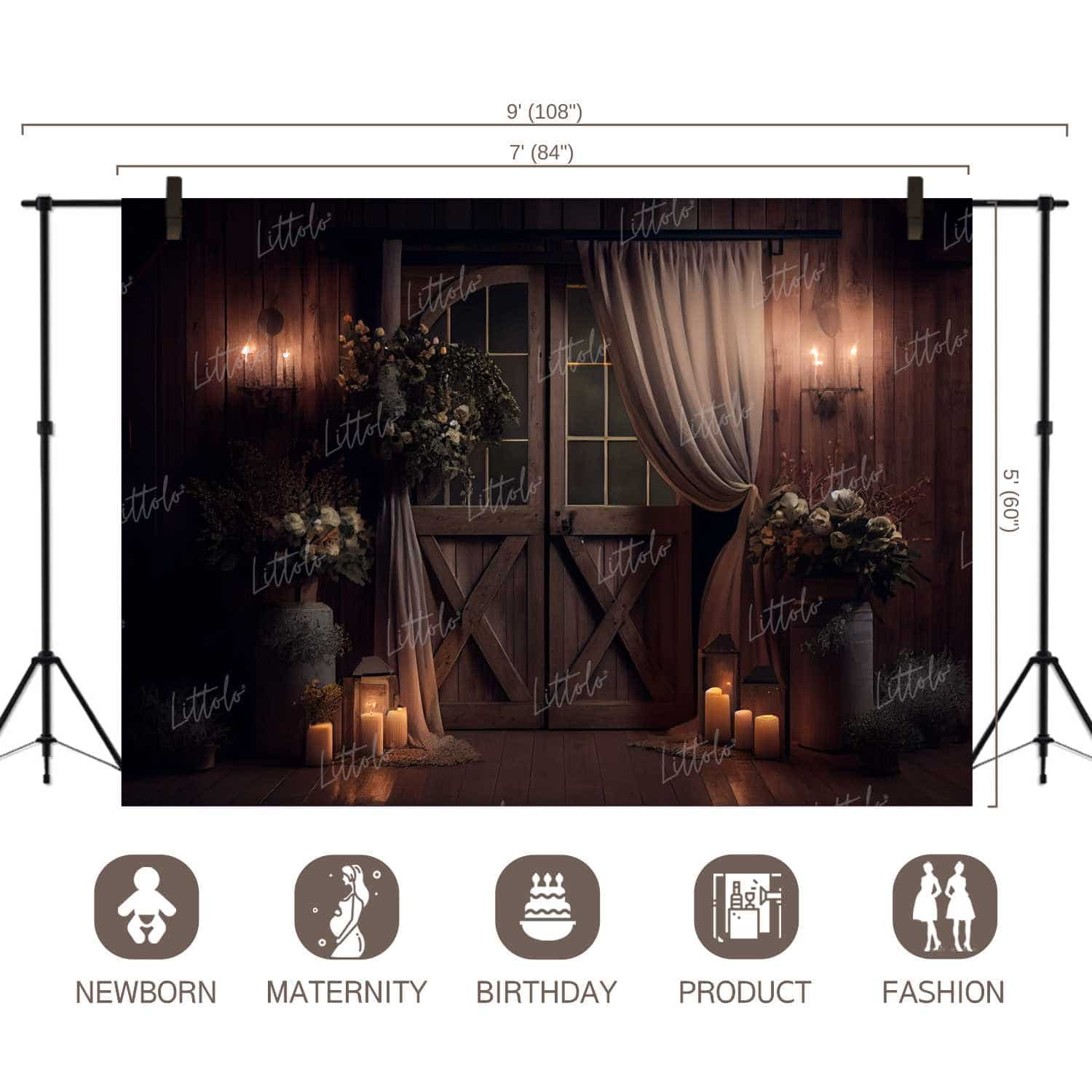 LB0818 Vintage Boho Backdrop