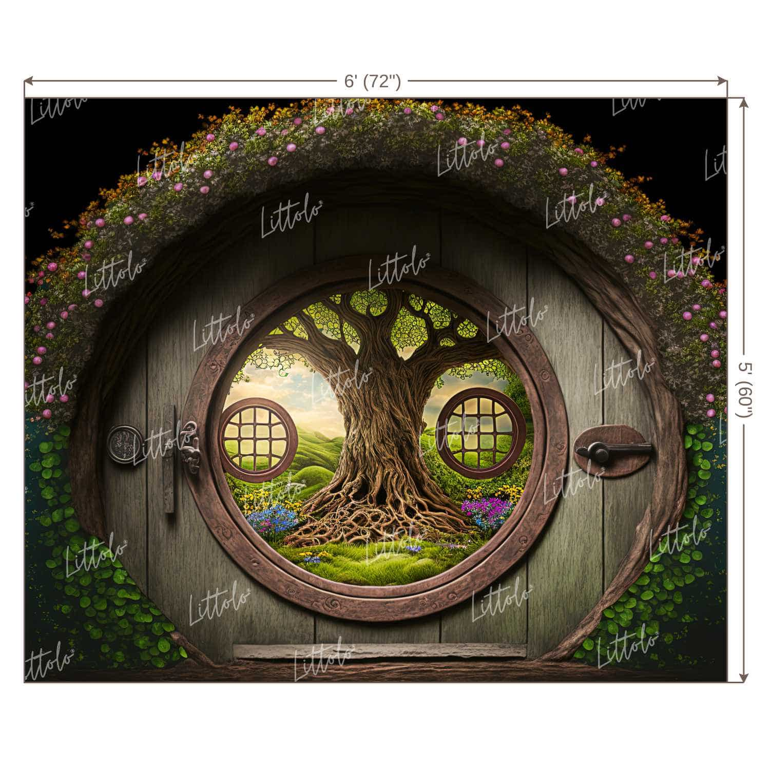 LB0823 Enchanting Doorway Backdrop