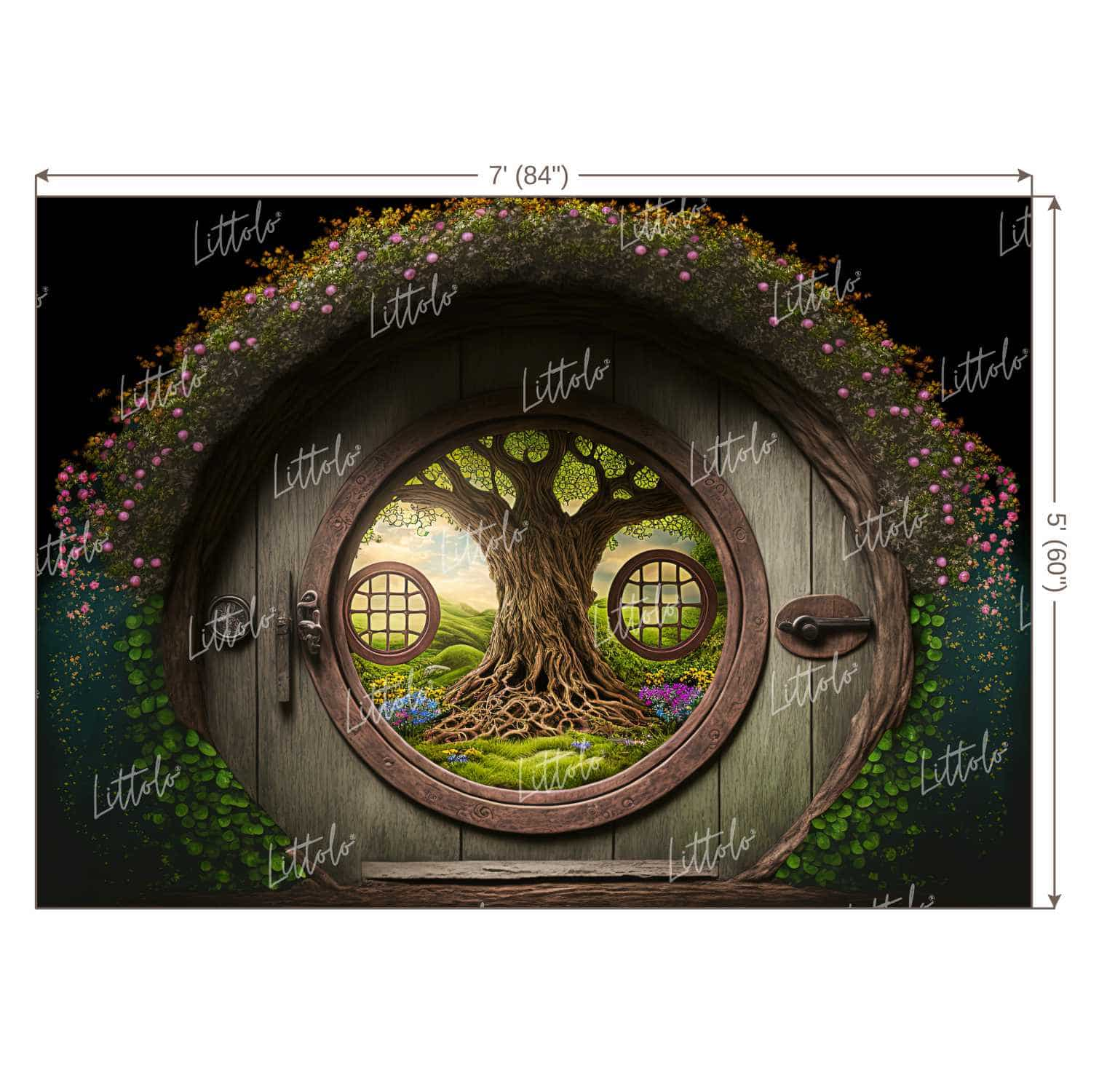 LB0823 Enchanting Doorway Backdrop