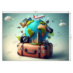 LB0830 World Travel Backdrop