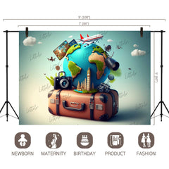 LB0830 World Travel Backdrop