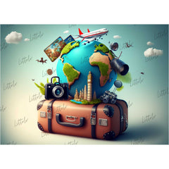 LB0830 World Travel Backdrop