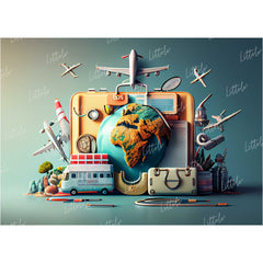 LB0845 World Travel Backdrop