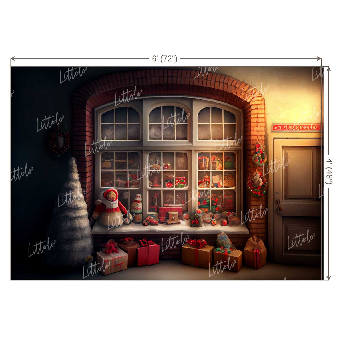 LB0860 Christmas Backdrop