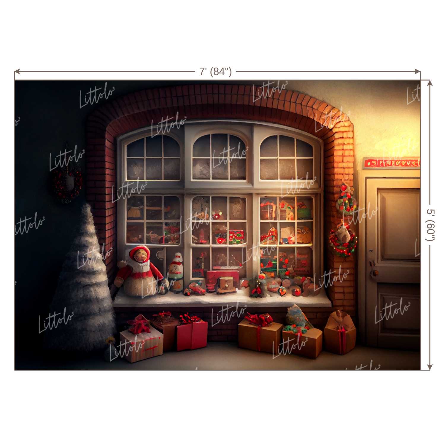 LB0860 Christmas Backdrop