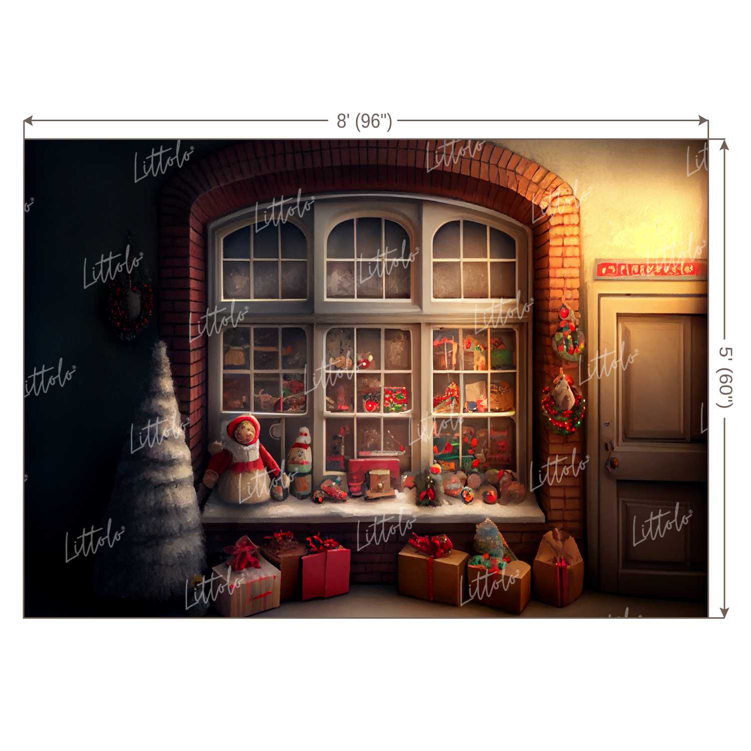 LB0860 Christmas Backdrop