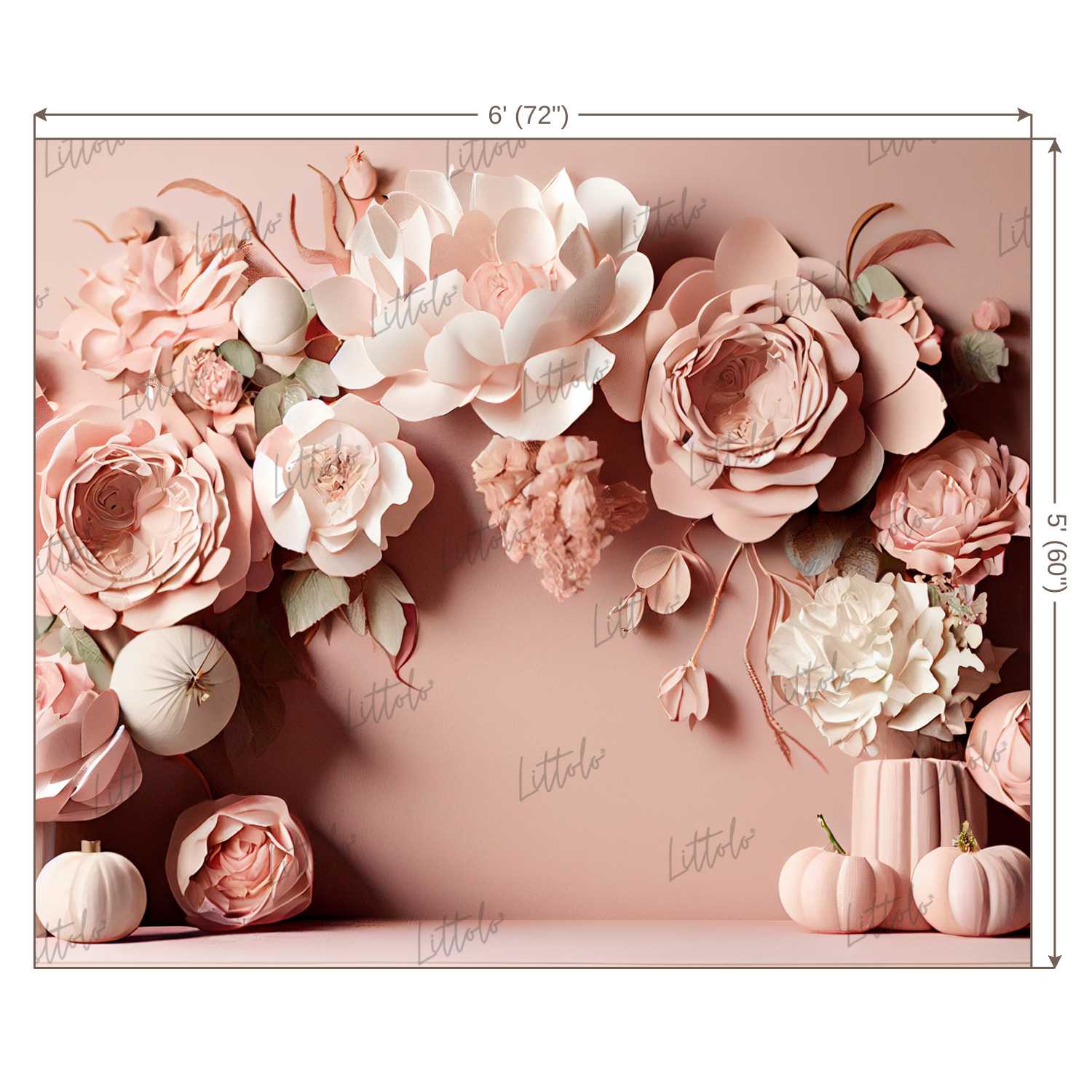 LB0864 Flowers Decor Backdrop