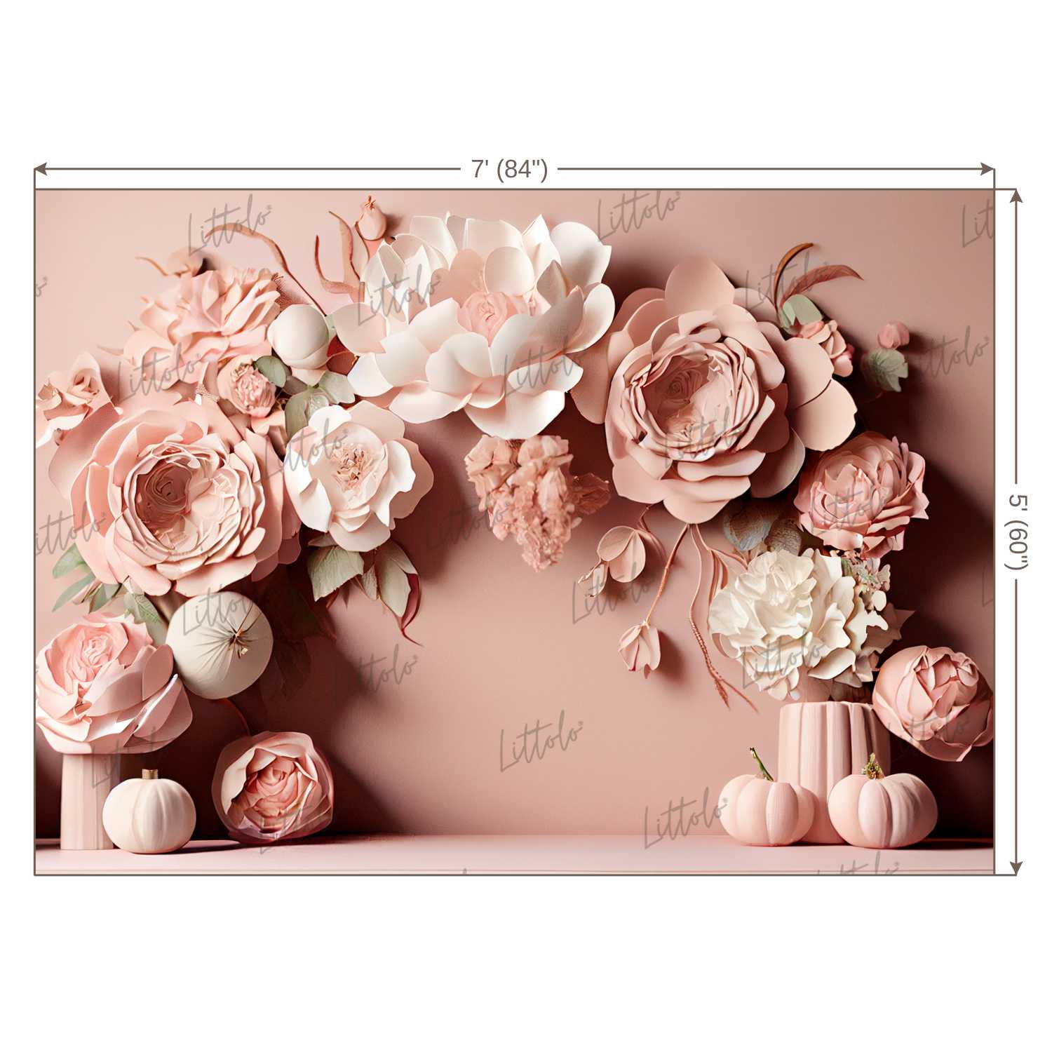 LB0864 Flowers Decor Backdrop