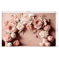 LB0864 Flowers Decor Backdrop