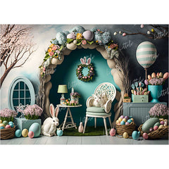 LB0866 Easter Doorway Backdrop