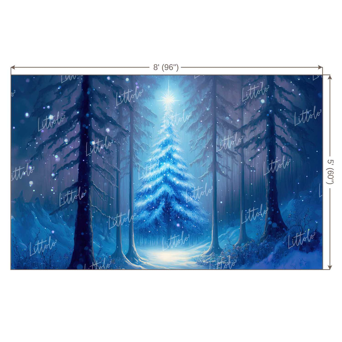 LB0870 Christmas Backdrop