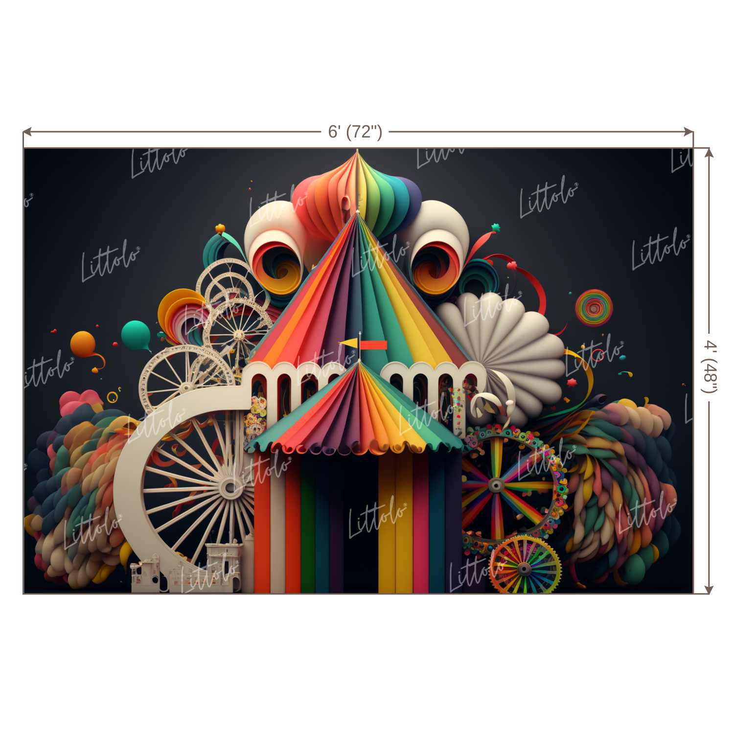 LB0871 Circus Backdrop